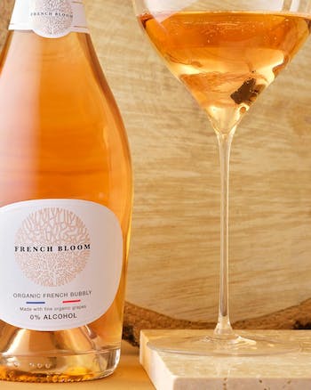 Effervescent French Bloom rosé 0.0% sans alcool Sanzalc, cave sans alcool pour adultes décomplexés