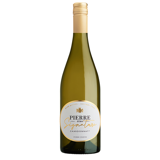 Vin blanc sans alcool Pierre Zéro Signature Chardonnay 0,5% Bio Sanzalc, cave sans alcool pour adultes décomplexés