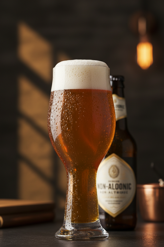 bière ambrée sans alcool