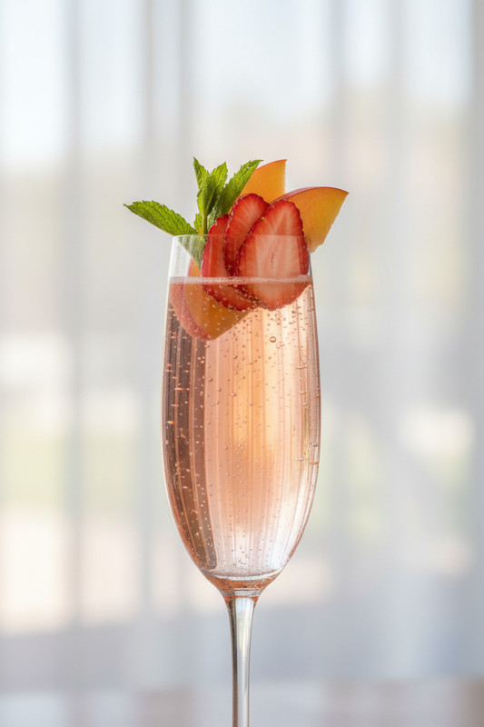 Rosé pétillant sans alcool 