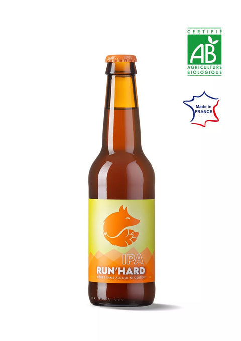 IPA-Bier ohne Alkohol oder Gluten 33cl - RUN'HARD