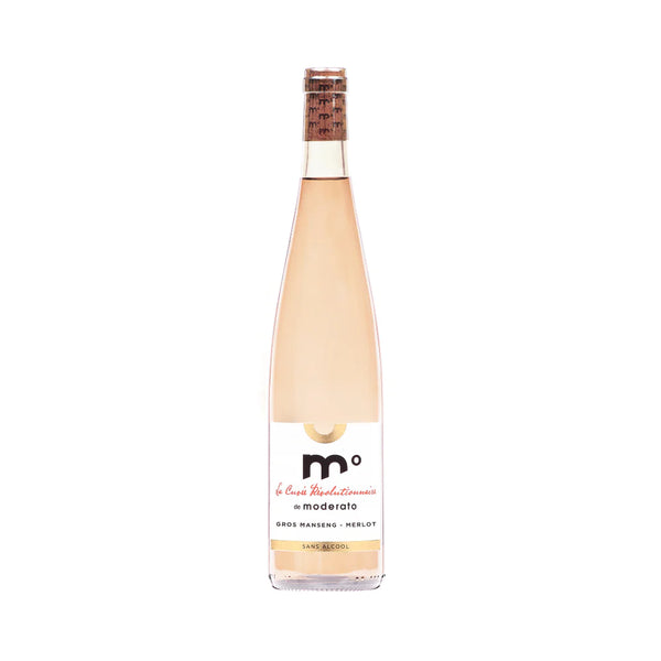 Vin rosé Merlot & Gros Manseng sans alcool 0,5% - La Cuvée Révolutionnaire de Moderato