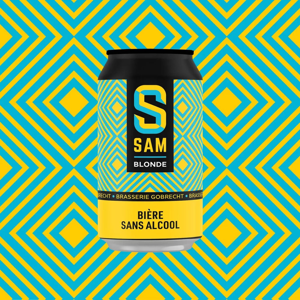 SAM Blondes Bier ohne Alkohol 0,5% - 33 cl Dose