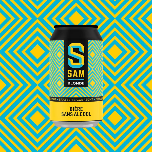 Sam blonde beer without alcohol 0.5% - 33 cl can