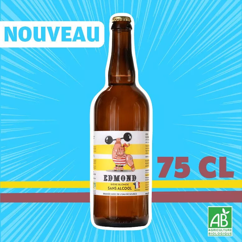 Edmond la Blonde & Bio-Bier 0,5 % alkoholfrei - 75 cl