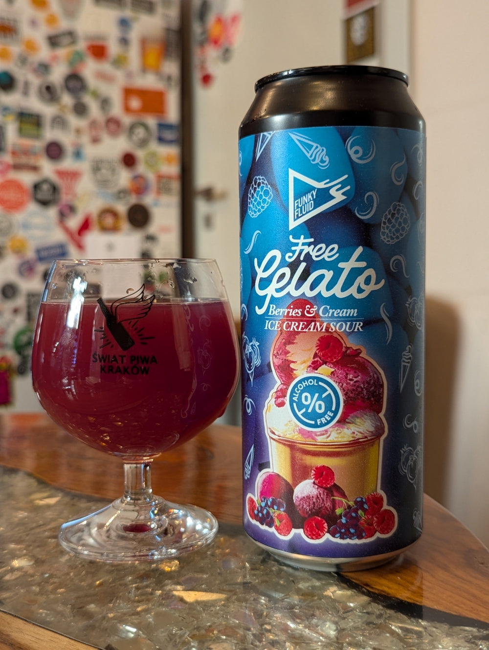 Funky Fluid Free Gelato Berries & Cream Bier ohne Alkohol 0,5%