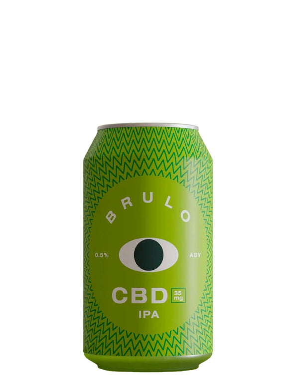 Bière Brulo CBD IPA sans alcool 0.5% Sanzalc, cave sans alcool pour adultes décomplexés