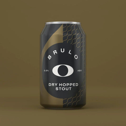 Brulo bière Dry Hopped Stout sans alcool 🥂 Sanzalc, la cave sans alcool et sans complexe
