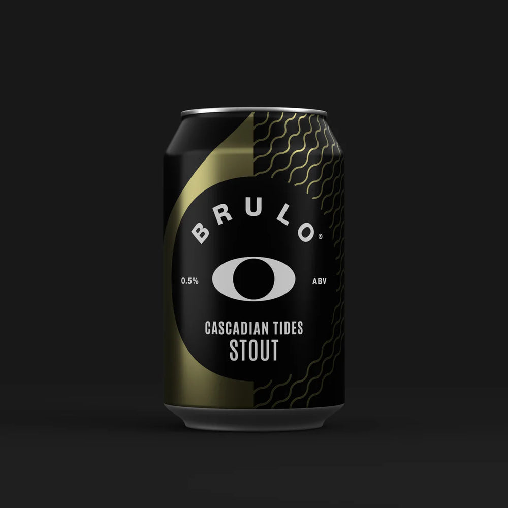 Brulo Cascadian Tides Stout Bier ohne Alkohol 0,5%