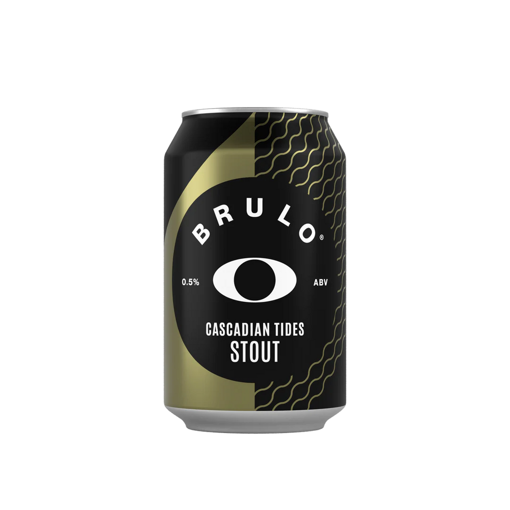 Brulo Cascadian Tides Stout Bier ohne Alkohol 0,5%