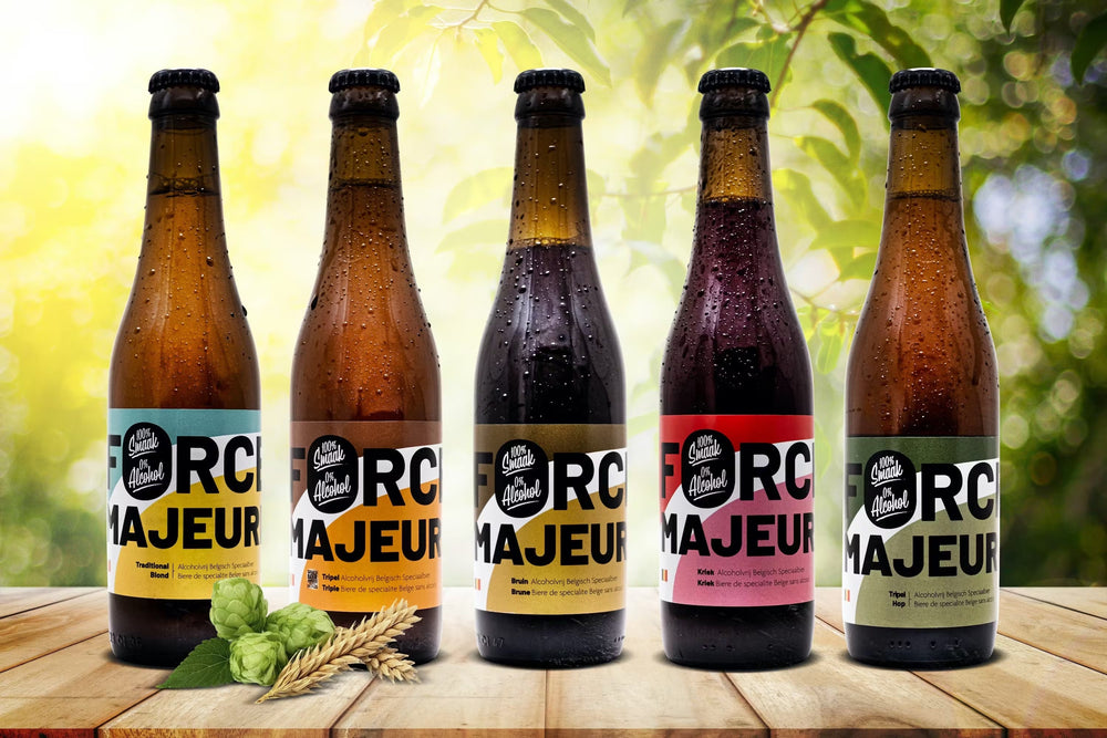 Sammlung von 5 alkoholfreien Bieren Force Majeure