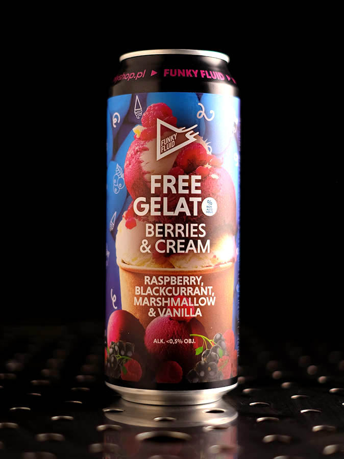 Funky Fluid Free Gelato Berries & Cream Bier ohne Alkohol 0,5%