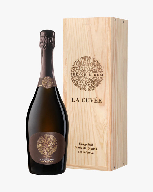 Effervescent French Bloom La Cuvée Vintage 2022 sans alcool 0,0% Sanzalc, cave sans alcool pour adultes décomplexés
