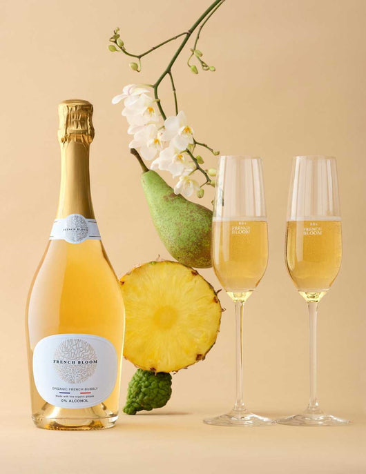 Effervescent French Bloom blanc 0.0% sans alcool Sanzalc, cave sans alcool pour adultes décomplexés