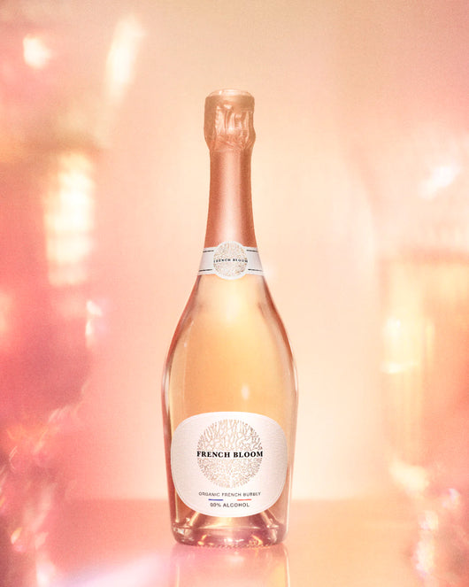 Effervescent French Bloom rosé 0.0% sans alcool Sanzalc, cave sans alcool pour adultes décomplexés