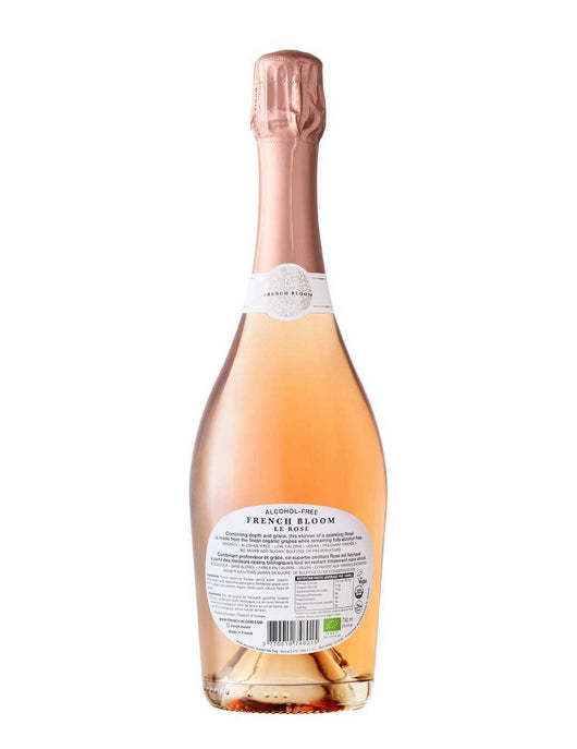 Effervescent French Bloom rosé 0.0% sans alcool Sanzalc, cave sans alcool pour adultes décomplexés