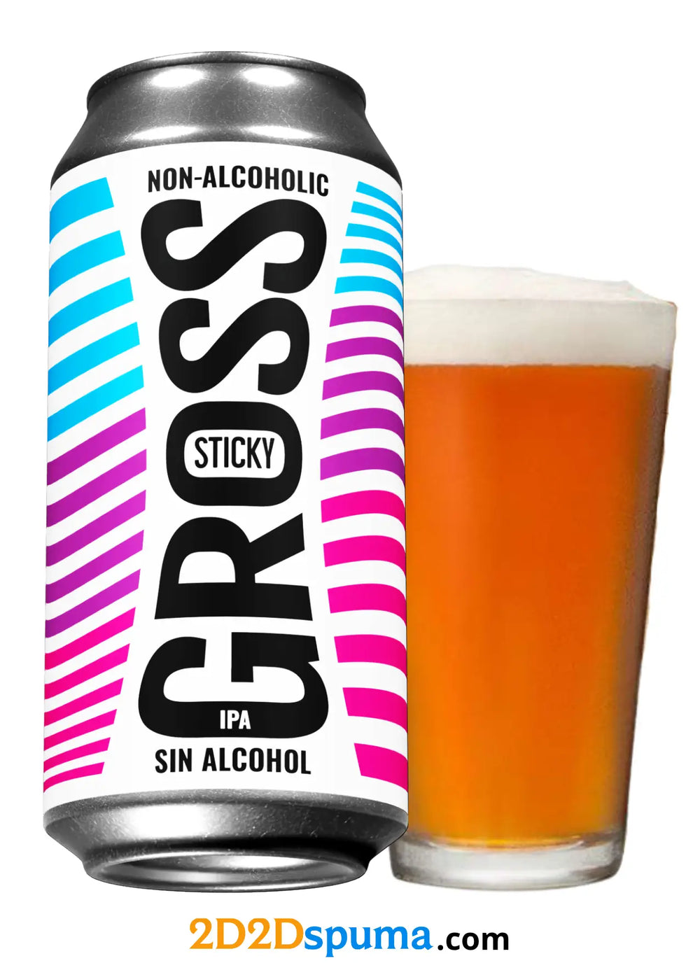 Bière Gross Sticky West Coast IPA sans alcool 0,5%