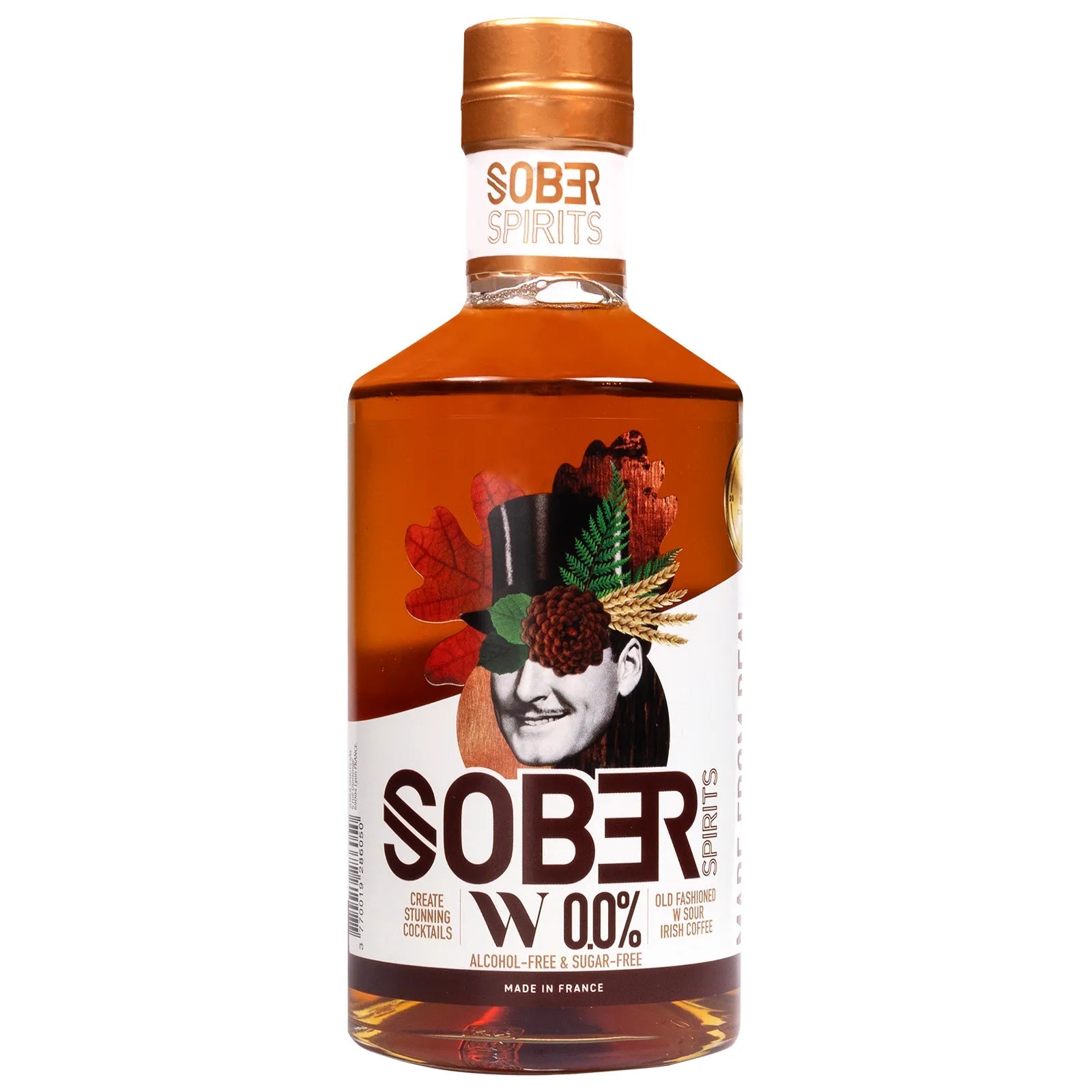 Sober Spirits W 0,0% - Alternatief voor Bourbon Whisky - Sanzalc, cave sans  alcool, image size:1600x1600