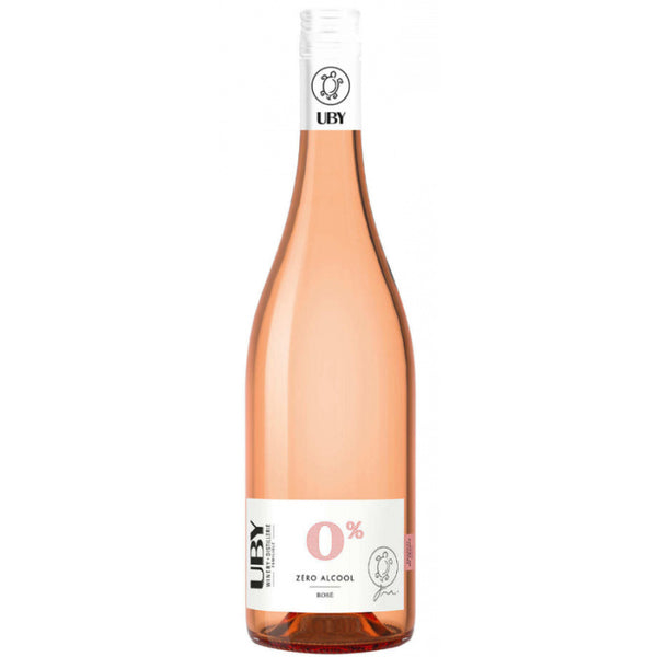 Vin rosé UBY 0.0% Bio sans alcool Sanzalc, cave sans alcool pour adultes décomplexés