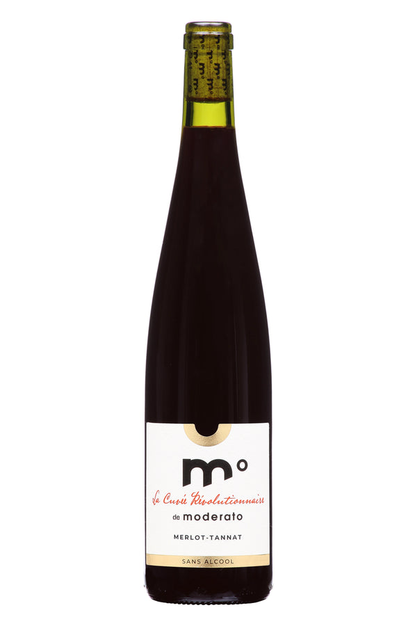 Vin rouge Merlot-Tannat sans alcool 0,5% - La Cuvée Révolutionnaire de Moderato Sanzalc, cave sans alcool pour adultes décomplexés