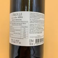 Vin rouge sans alcool Arjolle Équilibre Zéro 0.0% Sanzalc, cave sans alcool pour adultes décomplexés