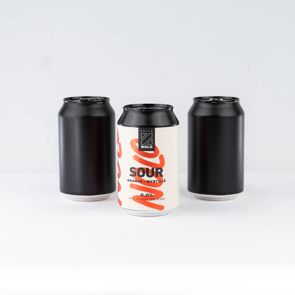 PRIZM NOLO Saures Blaubeer-Ananas-Bier ohne Alkohol 0%