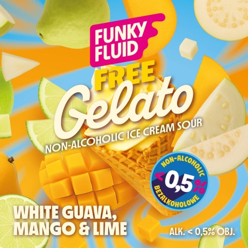 Funky Fluid Free Gelato Berries & Cream Bier ohne Alkohol 0,5%