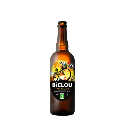 Biclou Moulins d'Ascq Blondes Bier ohne Alkohol 0,5% - 75cl