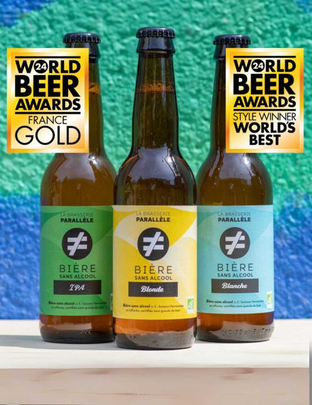 Blondes Bier La Brasserie Parallèle 0,3% Bio