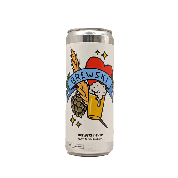 Bière Brewski 4-EVER IPA sans alcool 0,5%