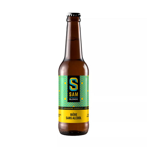 SAM Blondes Bier ohne Alkohol 0,5 % – 33 cl Flasche
