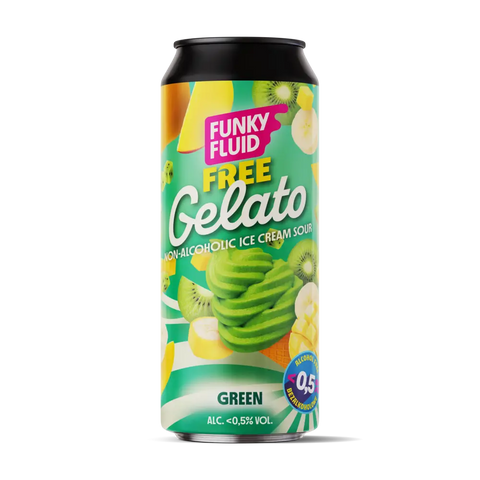 Funky Fluid Free Gelato White Guava, Mango & Lime beer without alcohol 0.5%