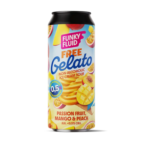 Funky Fluid Free Gelato White Guava, Mango & Lime beer without alcohol 0.5%