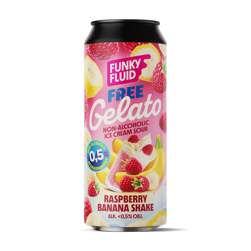 Funky Fluid Free Gelato White Guava, Mango & Lime beer without alcohol 0.5%