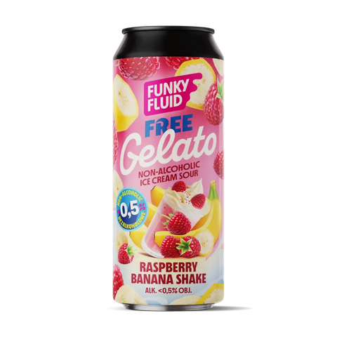 Funky Fluid Free Gelato White Guava, Mango & Lime beer without alcohol 0.5%