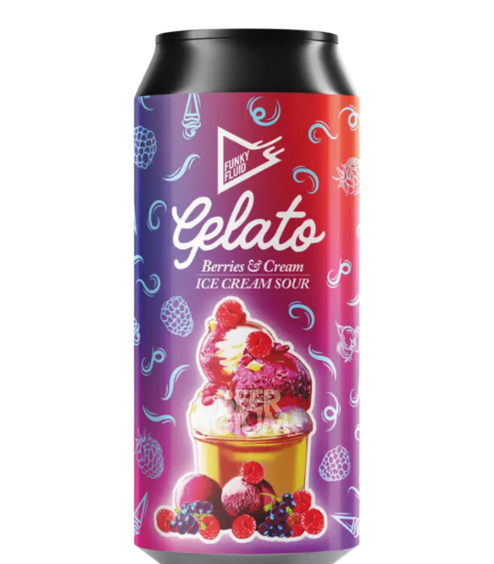 Funky Fluid Free Gelato Berries & Cream Bier ohne Alkohol 0,5%