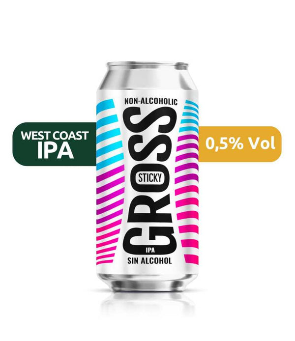 Gross Sticky West Coast IPA Bier ohne Alkohol 0,5%