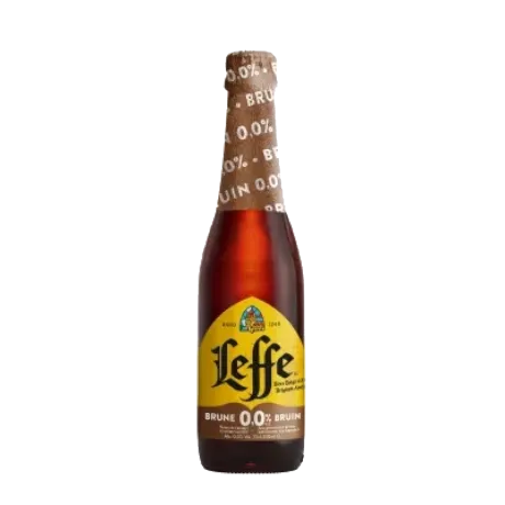 Dunkles Leffe-Bier ohne Alkohol 0,0%