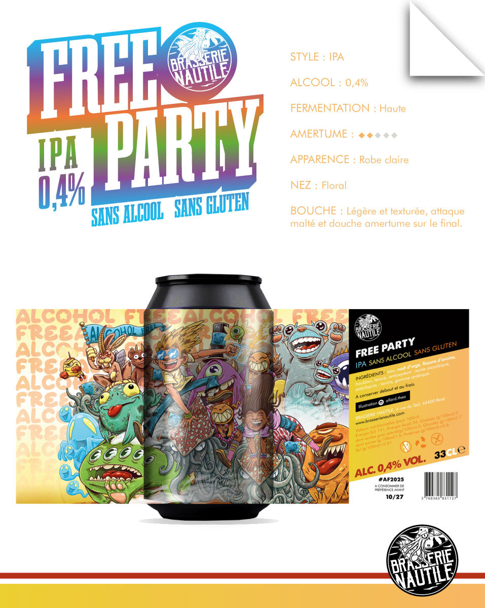 Nautil IPA-Bier ohne Alkohol oder Gluten 0,4 %