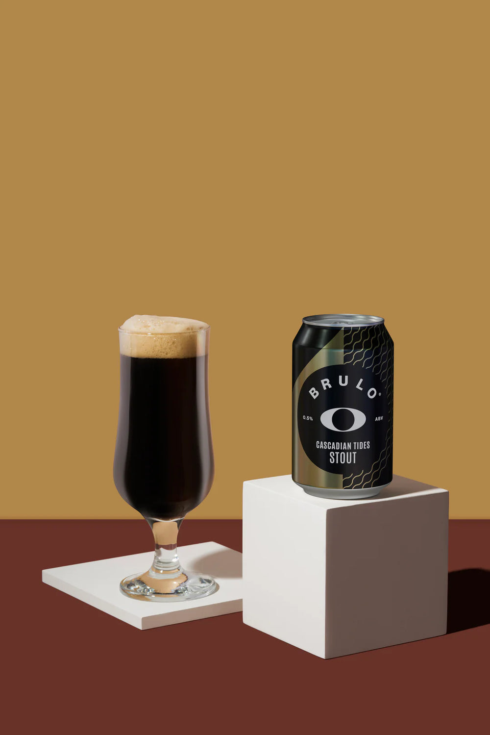 Brulo Cascadian Tides Stout Bier ohne Alkohol 0,5%