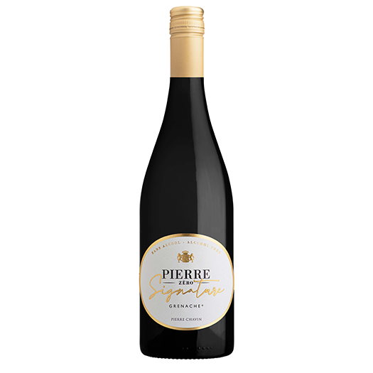 Vin rouge sans alcool Pierre Zéro Signature Grenache 0,5% Bio Sanzalc, cave sans alcool pour adultes décomplexés